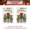 Christmas House Flag 28x40 Inch Large Winter Pine Trees Farmhouse