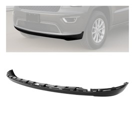 KUAFU Front Lower Bumper Valance Panel Compatible with 2017-2021 Jeep Grand Cherokee Limited/Limited X/Overland/WK/Summit Replacement for 6CK19TZZAA CH1095122 Air Dam Deflector Spoiler Plastic Black