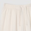 JAJU [JAJU] Women's Double Gauze Shirring Pajama Pants_Ivory