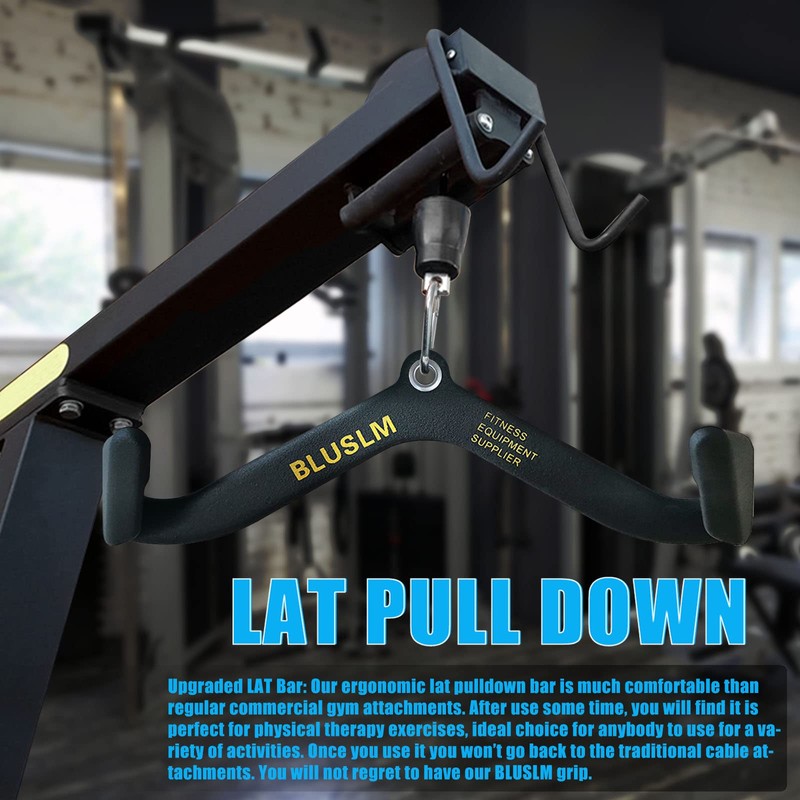 BLUSLM LAT Pull Down Bar for Cable Machine, LAT Pulldown