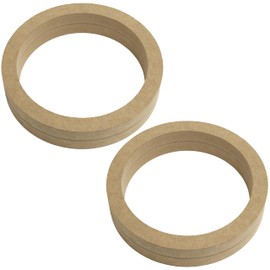 AERZETIX - C71516 - Set of 2 Universal Speaker Adaptors Brackets Rings Diameter 165 mm - Diameter 177 x Diameter 144 x 36 mm - MDF Spacer Ring for Speakers, Car, Vehicle, Sound System