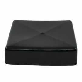 CHS 2-pack 4x4 Square Wood Vinyl End Cap Cover Post Tube Flexible Rubber Plastic