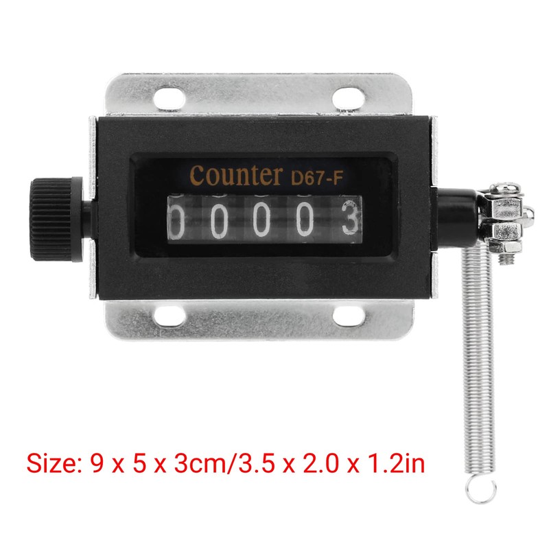 5 Digit Pull Counter D67-F 5 Digit Mechanical Resettable Manual