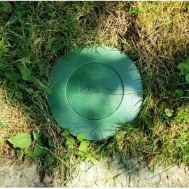 Rocky Mountain Goods Pop Up Drainage Emitter - for 3” & 4” Drain Fittings - Efficient Water Discharge - Pop Up Drain with Water Pressure - Flush Mower Safety Close - Outdoor Durable Green Plastic