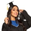 Boland 90610 Haarreif graduate hat Headband, Solid, Black/Yellow, Standard Size