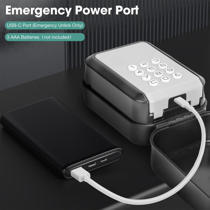 Thlevel Smart Key Lock Box Electronic Bluetooth Lock Box with