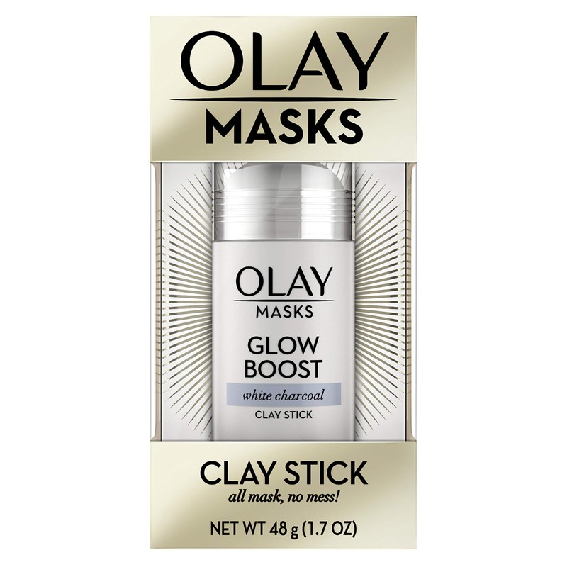 Face Masks by Olay, Clay Charcoal Facial Mask Stick, Glow