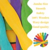 Fan Sticks Jumbo Popsicle Sticks 60 Pcs 8" Wooden Sticks