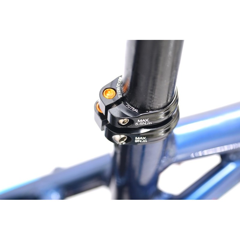 ケーシーエヌシー(KCNC) 自転車 軽量 シートポストクランプ SC13 ツインクランプ 34.9/31.6MM ブラック