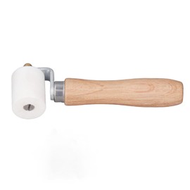 Seam Roller, High Temperature Resistant Ergonomic Wooden Pressing Roller with Dual Bearing for PVC Waterproofing Membrane, Tarpaulin Film Applications