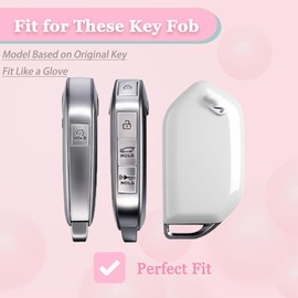 JAMCARI for kia Key Fob Cover - 5 Button Soft TPU Protection Car Key Case for Telluride 2023 2024 2025 EV5 Sorento K4 K5 GT-Line Remote Smart Key (Pink)