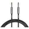 Cascha Standard Line Guitar Cable, Straight, Black Tweed, 9 m