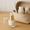 6Packs 20ml Clear Glass Lotion Pump Bottles Refillable Travel Cosmetic