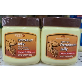 100% Pure Lot of 2 Personal Care Petroleum Jelly Cocoa Butter Scented 3.53 oz 100% Pure