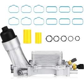 926-876 68105583AF Aluminum Engine Oil Cooler and Oil Filter Housing Adapter Assembly,for 2011-2017 Chrysler 200 300,2011-2015 Charger Cherokee, 2014-2017 Wrangler Ram ProMaster 3.6L V6 Engine