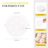 400-Count 4-Inch Mini Perforated Parchment Paper Sheets, Disposable Bamboo Steamer