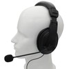 Overhead Headsets Headphones with VOX-PTT Boom Mic Compatible with Motorola