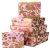 Vivid Wrap Nested Gift Boxes, 5-Piece, Marbled Pink