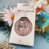 White Ombre Press on Nails Pink Gradient Acrylic Full Cover