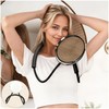 XWZMR Double Sided Mirror to See Back of Head,Self Hair
