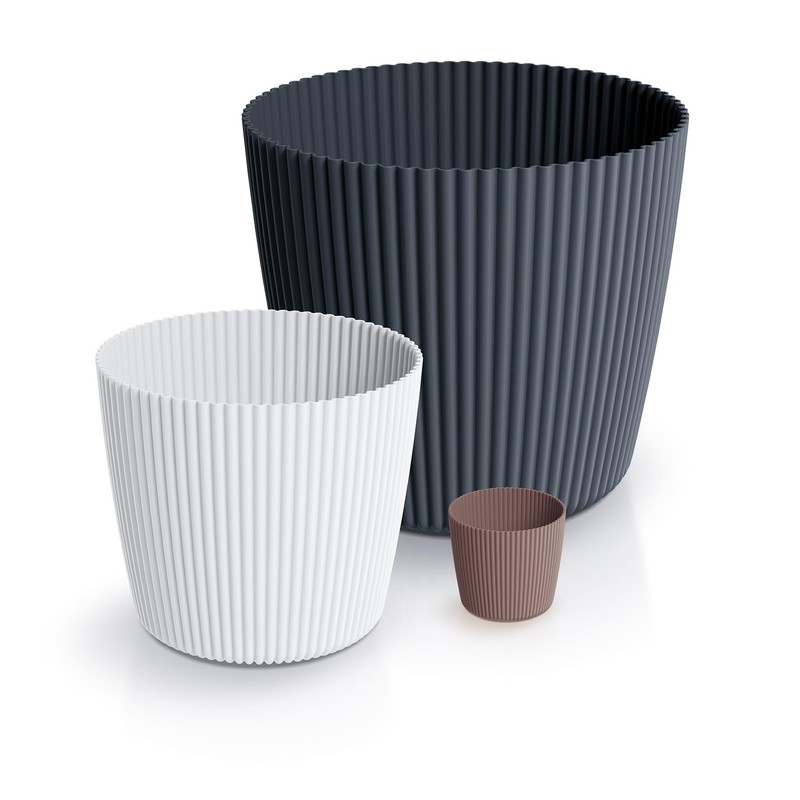 Tymar Flowerpot, planter, pack of 2, round shape (2 pack),