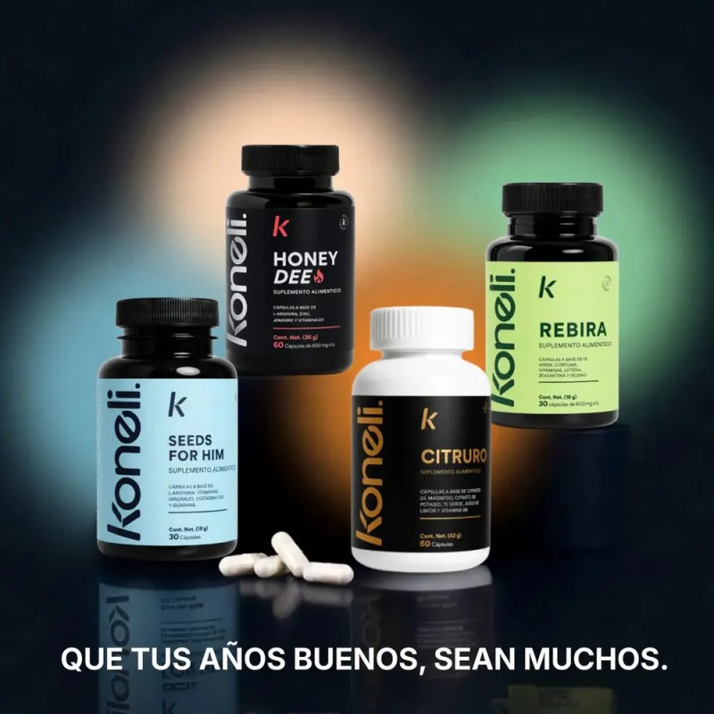 Koneli Rebira | Suplemento Alimenticio | Cúrcuma+ Té verde +