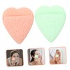SAFIGLE 2Pcs Facial Exfoliating Sponges Gentle Cleansing Pads for Smooth