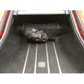 Trunk Cargo Net - Made and Fit Specific Vehicle for JAGUAR XK 2007-2015 XKR-S 2012-2015 XK8 1997-2006 XKR 2000-2015 - Elastic Mesh Storage Organizer - Premium Accessories - Trunk Cargo Luggage Netting