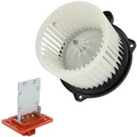 OCPTY 700300 AC HVAC Blower Motor ReplacementReplacement& Heater Blower Resistor Kit Fit for 2014-2017 for Kia Soul 2014 2015 2016 2017 700300, 97113 B2000, KI3126114 AC Blower Motor