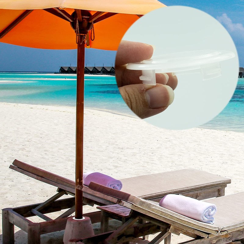 3 Pieces Table Umbrella Hole Ring with Cap Umbrella Hole