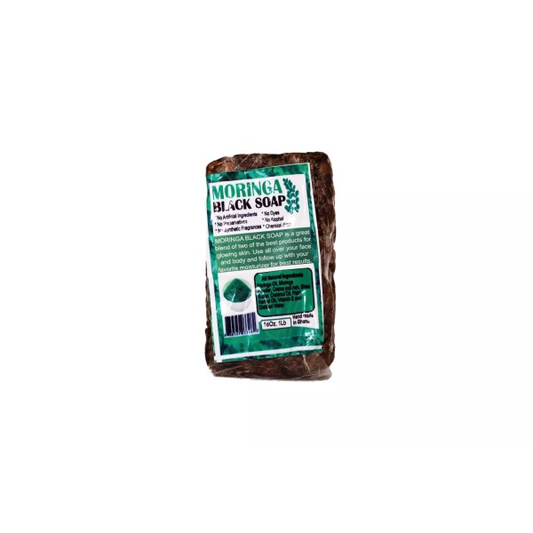 HalalEveryDay African Black Soap with Moringa | Handmade in Ghana