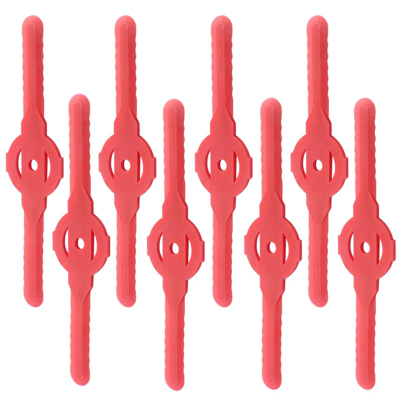 Coufce 36 Pcs Plastic Weed Wacker Head Blades Red Replacement