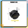 Mardatt 4Pcs 2 Inch Nylon Swivel Caster Wheel with Brake,