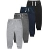 VOGRYE 4 Pack Boys Sweatpants Cotton Toddler Joggers Pants with