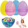 The Dreidel Company Massive Translucent Fillable Easter Eggs Colorful Bright