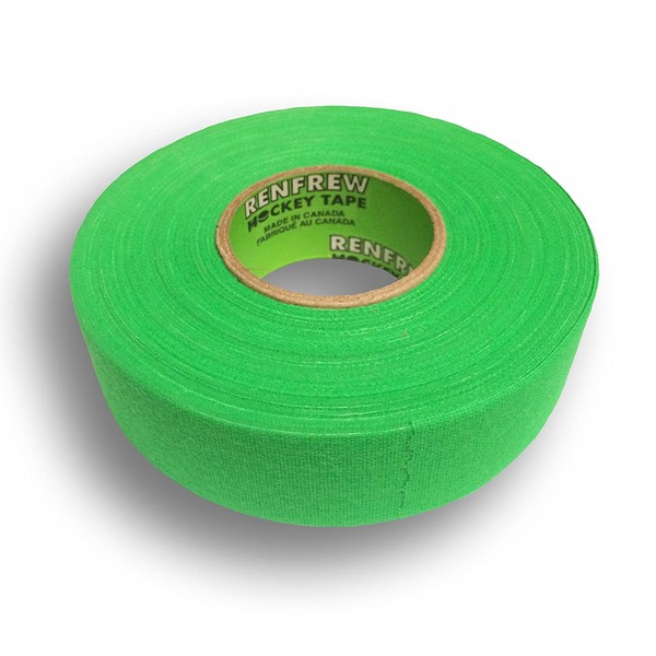 Renfrew, Cloth Hockey Tape, 1" (Bright Green, 25m)