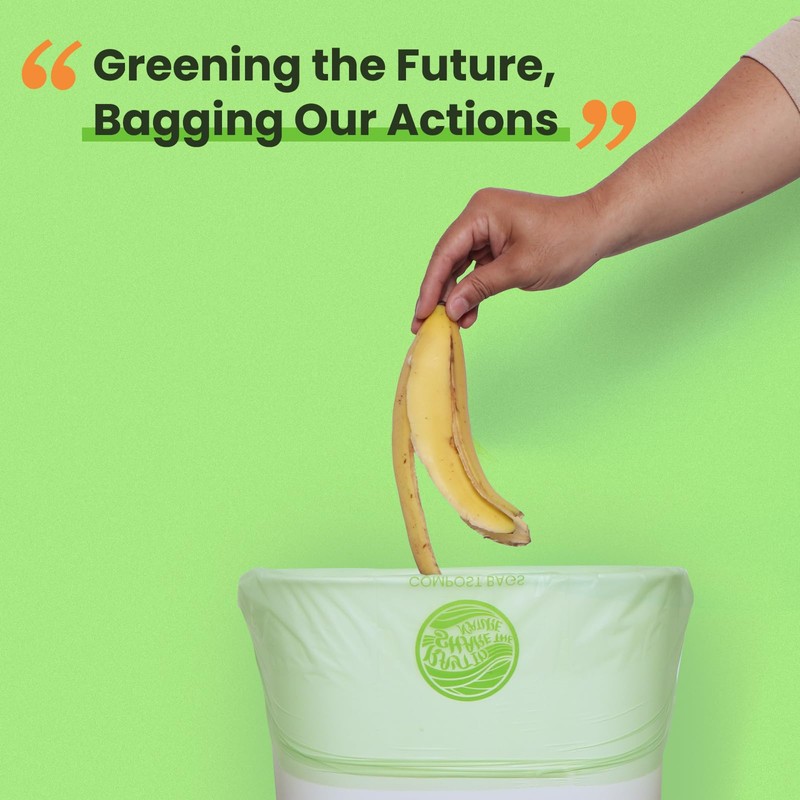 RAYTID Compostable Food Waste Bags 6L 150 food bin Bags