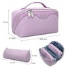 BOYATU Travel Makeup Bags Cosmetic Organizer: Checkered Make up Bags