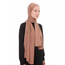 Ayisah Hijab Scarf for Women - Jersey Hijab Head Scarf - Muslim Headscarf - Headwrap for women, Hijabs Scarves – Premium Jersey Quality 180x70 cm Soft Pink