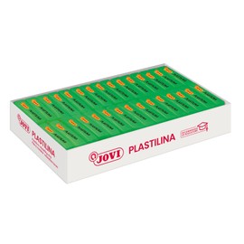 Jovi - Reusable Non-Drying Modeling Clay, 30 Plasticine Bars, 1.75 oz Each, Total of 3.3 lb (Light Green)