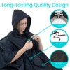 Vive Wheelchair Poncho - Lightweight, Breathable and Waterproof Raincoat -