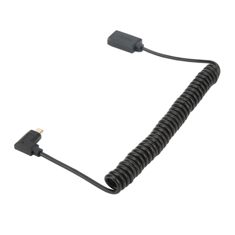 1.8m Coiled Cable Micro HD Multimedia Interface to Female HD