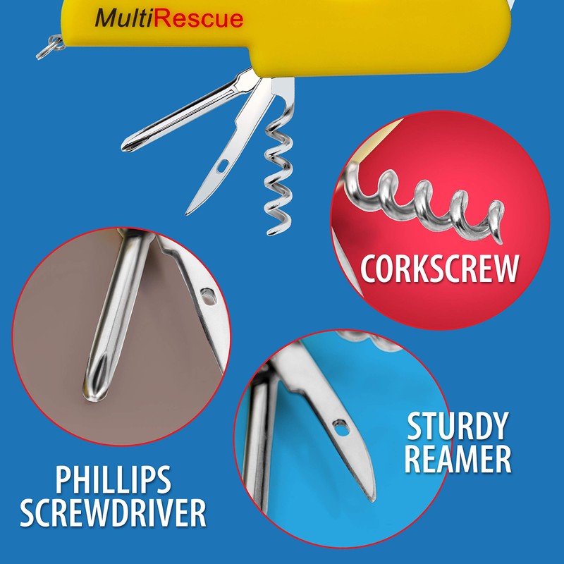 Maxam Auto Emergency Rescue Tool, Army Knife Includes Glass Breaker,