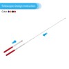PATIKIL 1.2M/4Feet Telescopic Handheld Flagpoles, 4Pcs Retractable Teachers Pointer Stick