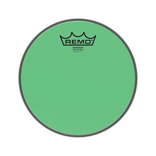Remo Emperor Colortone Green Drumhead, 8"