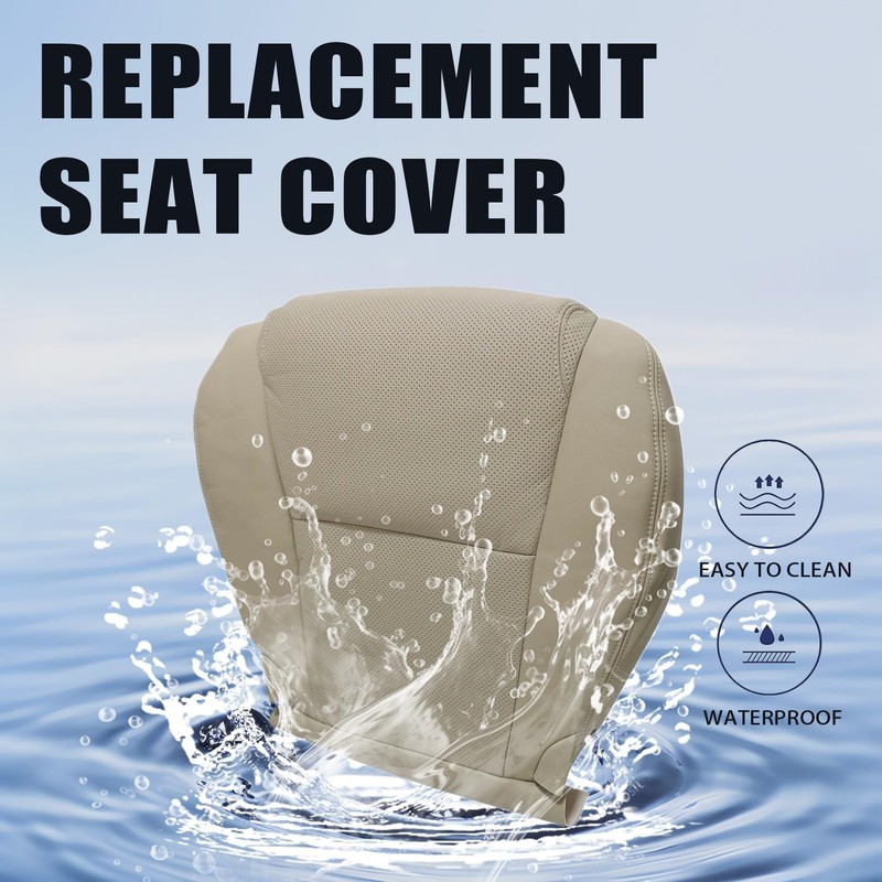 Priprilod LA00 LA03 Tan Leather Driver Side Bottom Replacement Seat