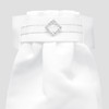 Equetech Deluxe Ready-Tied Stocks - White/Diamond Diamante