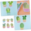 Tofficu Mini Note Pads Cactus Stickers Self-Stick for Nursing School
