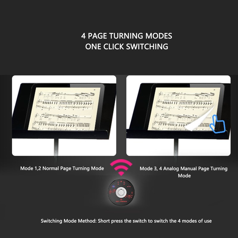 Page Turner Pedal Portable Bluetooth Foot Switching Wireless Page Turner