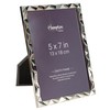 Hampton Frames JANELLE 5x7 (13x18cm) Silver Nickel Photo Frame Glass
